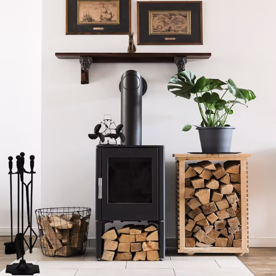 ダブル薪暖炉、高品質ストーブファン、高効率暖炉