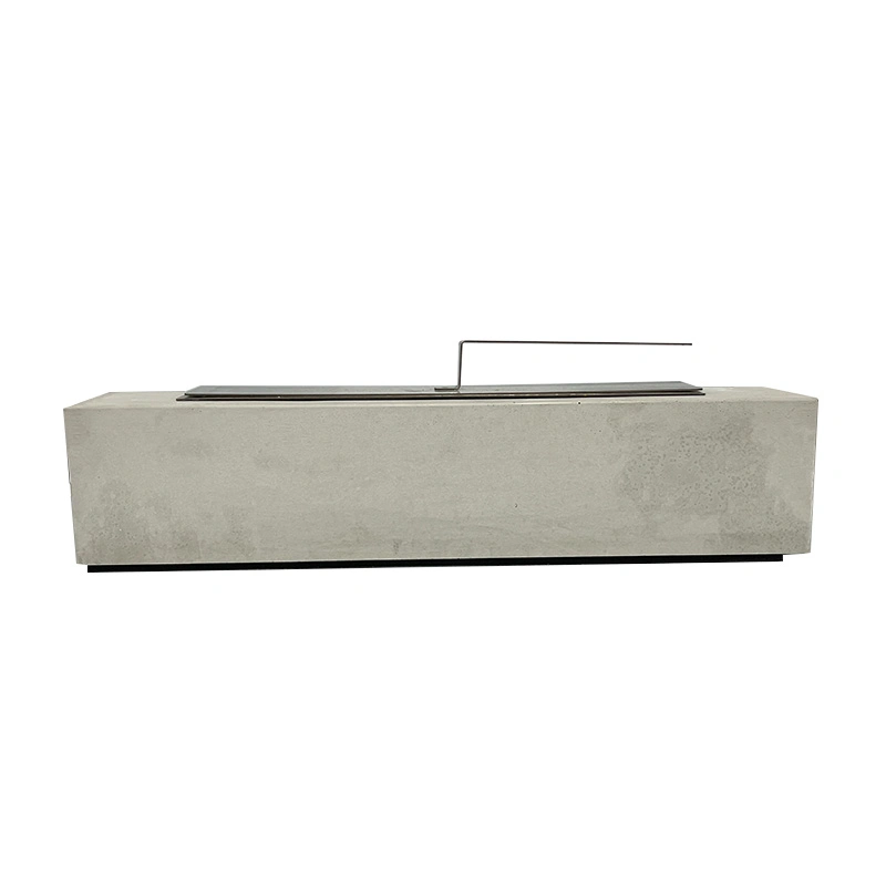 Tabletop Alcohol Fireplaces Portable Rectangular Fire Concrete Bowl Pot Bioethanol Fireplace