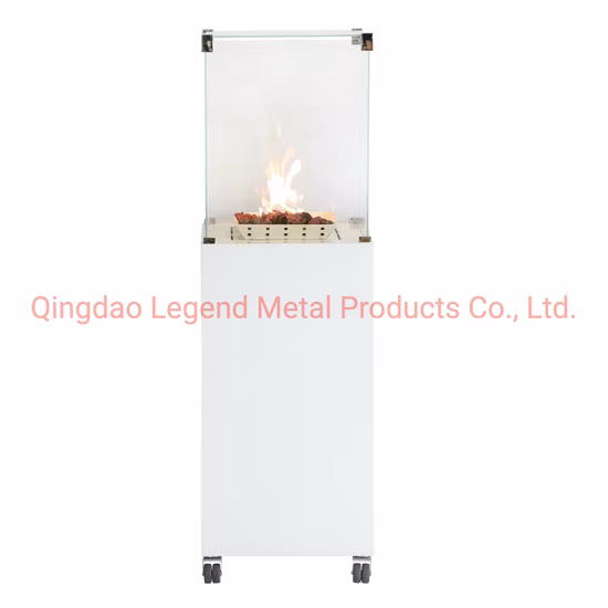 庭で使用するための本物の炎 ODS デバイスを備えた自立型屋外パティオ ガス ヒーター